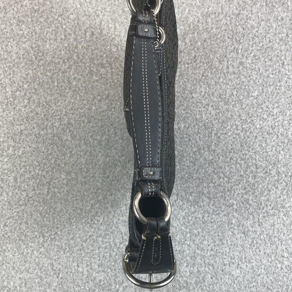 Vtg Coach Demi baguette fair condition monogram canvas Y2K mini bag logo 1460 - Picture 8 of 14